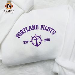 Portland Pilots Embroidered Sweatshirt, NCAA Embroidered Shirt, Portland Pilots Embroidered Hoodie, Unisex T-Shirt