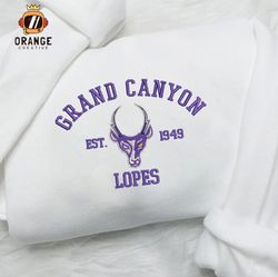 Grand Canyon Antelopes Embroidered Sweatshirt, NCAA Embroidered Shirt, Embroidered Hoodie, Unisex T-Shirt