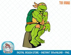 Mademark x Teenage Mutant Ninja Turtles - Michelangelo - The Thinker Raglan Baseball Tee.png