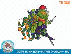 Mademark x Teenage Mutant Ninja Turtles - Turtle Power Ups Fight Action Stance T-Shirt.png