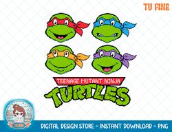 Teenage Mutant Ninja Turtles 16-Bit Turtle Heads T-Shirt.png
