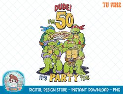 Teenage Mutant Ninja Turtles 50th Birthday Pizza Party T-Shirt.png
