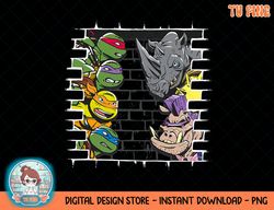 Teenage Mutant Ninja Turtles Brick Wall Action T-Shirt.png