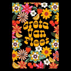 Retro Greta Van Fleet SVG Dream In Gold Tour 2023 SVG Cutting Files