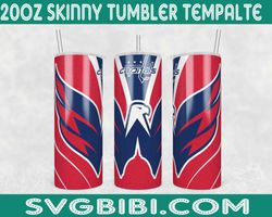 Washington Capitals Tumbler Wrap, 20oz Tumbler Wrap, NHL 20oz Png, NHL Tumbler PNG, Washington Capitals Png, Sport Tumbl
