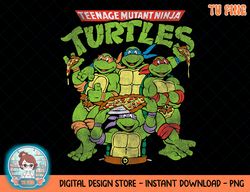 TMNT Distressed Logo With All Characters T-Shirt.png