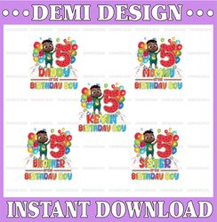 Cocomelon Personalized Name And Ages Birthday Png, Cocomelon Brithday Balloon Png,Cocomelon Family Birthday Png, Birthda