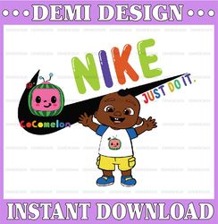Cocomelon Birthday Nike Png, Watermelon Birthday Boy Png ,Watermelon Nike Png, Cocomelon Just Do It Png, Diigtal Downloa