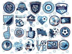 24 Files MLS Logo New York City FC, New York City FC svg, Vector New York City FC, Sport Bundle Svg, Clipart