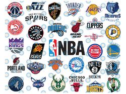 NBA Logo Bundle SVG, Nba Svg, Basketball svg, Png, Svg, Jpg, Eps, Logo Bundle Svg, Sport bundle Svg