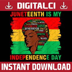 Juneteenth Is My Independence Day Black Women Black Pride Juneteenth, Black History Month, BLM, Freedom, Black woman, Si