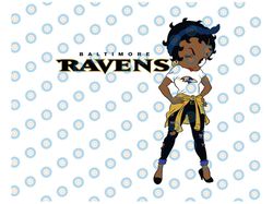 Betty Boop Baltimore Ravens PNG Files for Sublimation, Betty Boop Bundle, Digital Download