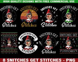Snitches Get Stitches Funny Elf Christmas Png, Christmas Elf Funny, Merry Christmas Buddy The Elf Png Elf On A Shelf Png