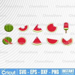 Watermelon Bundle SVG, Watermelon svg, Hello Summer SVG, Watermelon clipart, fruit svg, watermelon cut file