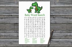 t-rex baby shower word search game card,dinosaur baby shower games printable,fun baby shower activity-327