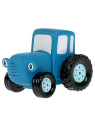 Bath plastisol toy Blue Tractor cartoon figurine
