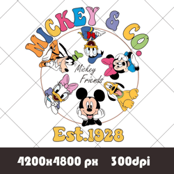 Mickey & Co Est. 1928 PNG, Family Vacation PNG, Family Trip Png, Vacay Mode PNG, Magic Kingdom Png, Mickey Png, Disney