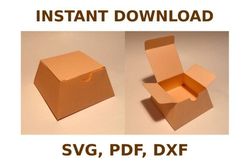 take out box template, box template svg, svg files, svg, cricut