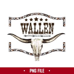 Wallen Bull Skull Leopard Png, Country Western Png, Bull Skull Png Digital File