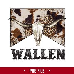 Wallen Bull Skull Leopard Png, Bull Skull Png, Wallen Western Png, Country Western Png Digital File