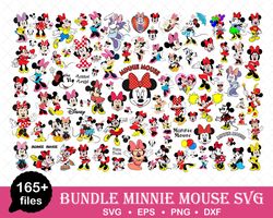 Minnie mouse svg bundle, Minnie svg, Minnie mouse outline, birthday, clipart, cut files for cricut silhouette, png, pdf