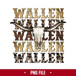 Wallen Cow Skull Leopard Png, Western Cow Skull  Png, Wallen Western Png Digital File