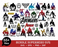 Superhero SVG Bundle Cut File for Cricut, Silhouette Movie Superhero Svg Digital Download