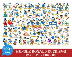 Donald duck Svg bundle ,Cricut, png , dxf