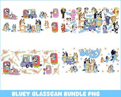 Bluey glasscan bundle png Svg Bundle, Bluey Vector