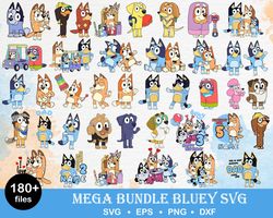 Files Mega Bundle Bluey Svg, Cartoon Svg, Bluey Svg, Cartoon Svg, Bluey Svg, Bluey Heeler Svg, Bluey Birthday Svg