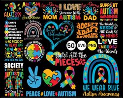 Autism Awareness Bundle PNG , Autism PNG , Autism Awareness PNG Cricut File