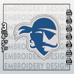 Seton Hall Pirates Embroidery Designs, NCAA Logo Embroidery Files, NCAA Seton Hall, Machine Embroidery Pattern