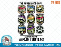 TMNT The Many Moods Of A Ninja Turtles T-Shirt.png