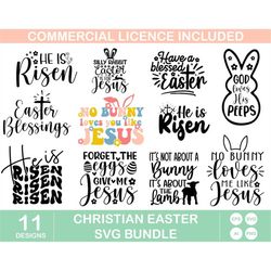 Christian Easter SVG Bundle, He is risen SVG, Easter svg, Christian Svg, Bunny Svg, Religious Easter SVG Bundle, Cut Fil