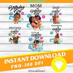 Family Birthday png, Birthday Girl Png, Dad Png, Mom Png, Sister Png, Brother Png, Bundle, Cartoon Png, Png Images 300dp