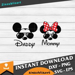 Daddy And Mommy Svg, Family svg, cricut file, clipart, svg, png, eps, dxf