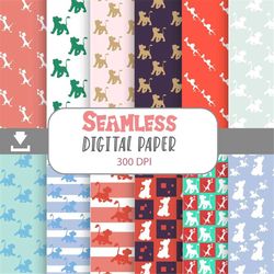 seamless patterns, digital papers, scrapbook papers, pattern paper, background, wallpaper, pattern,  12*12inches -300dpi