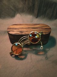 Steampunk goggles "Amber"
