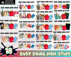 Busy Doing Mom Stuff SVG PNG Bundle, Doing Mom Stuff Svg Png, Blue Dog Mom Png, Blue Dog Svg, Blue Mama, Ms rache Svg