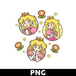 Princess Peach Png, Peach Head Png Mario Png, Super Mario Png, Mario Bros Png, Super Mario Bros Png - Digital File