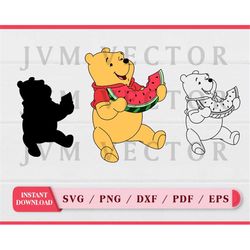 Yellow Bear SVG, clipart, digital file
