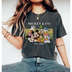 Vintage Mickey & Co 1928 Comfort Colors Shirt, Mickey and Friends Shirt, Disneyland Shirt, Disneyworld Shirts, Disney Fa