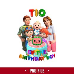 Tio Of The Birthday Boy Png, Cocomelon Birthday Png, Cocomelon Family Png Digital File