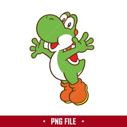 Yoshi Png, Mario Characters Png, Super Mario Png, Cartoon Png Digital File