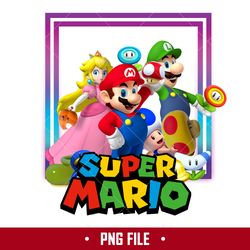 Super Mario World Png, Super Mario Png, Super Mario Characters Png, Mario Png, Cartoon Png Digital File