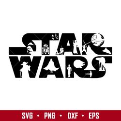 Star Wars Svg, Star Wars Clipart, Star Wars Movie Svg, Png Dxf Eps Digital File