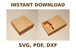 slide box template, box template svg, svg files, svg, cricut