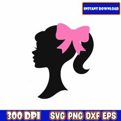 Girlie Head SVG | 2 Girly SVG, girly head file, girl TV Show svg shirt design file for Cricut Design Space, Silhouette