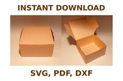 shipping box template, box template svg, svg files, svg, cricut
