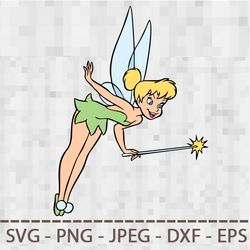 Tinkerbell SVG PNG JPEG Digital Cut Vector Files for Silhouette Studio Cricut Design